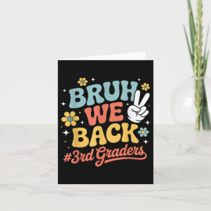 Carte Retour à l'école 3e 3e année Bruh Nous Retour 3e a