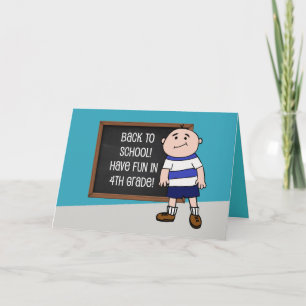 Carte Retour à l'école 4e année