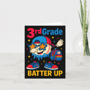 Carte Retour à l'école Baseball Glace au Dégoulinant Pre
