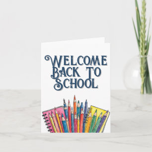 Carte Retour à l'école – Début Coloré