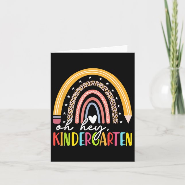 Carte Retour À L'École Étudiants Professeur Rainbow Oh H (Devant)