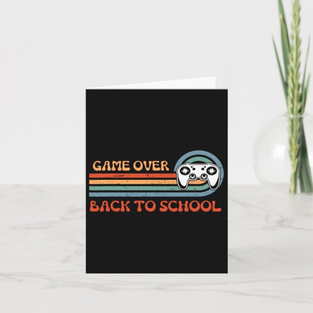 Carte Retour À L'École Fun Jeu Sur Vidéo De L'Étudiant (Devant)