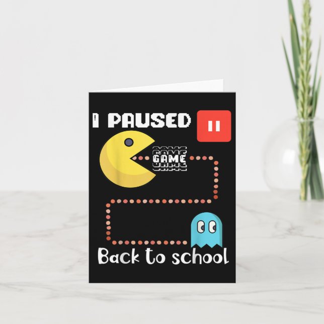 Carte Retour À L'École Gamer Squad J'Ai Suspendu Mon Jeu (Devant)