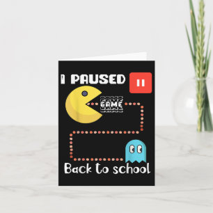 Carte Retour À L'École Gamer Squad J'Ai Suspendu Mon Jeu