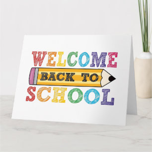 Carte Retour à l'école – Illustration de crayon