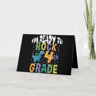 Carte Retour à l'école Je suis prêt à rocker 4e année Di