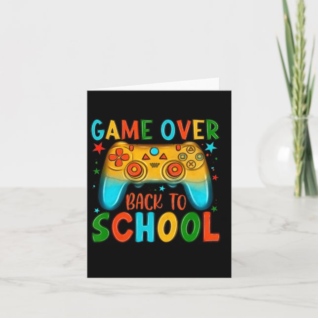 Carte Retour À L'École Jeu Amusant Sur L'Étudiant (Devant)