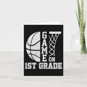 Carte Retour À L'École Jeu Sur 1Ème Année Fun Basketball