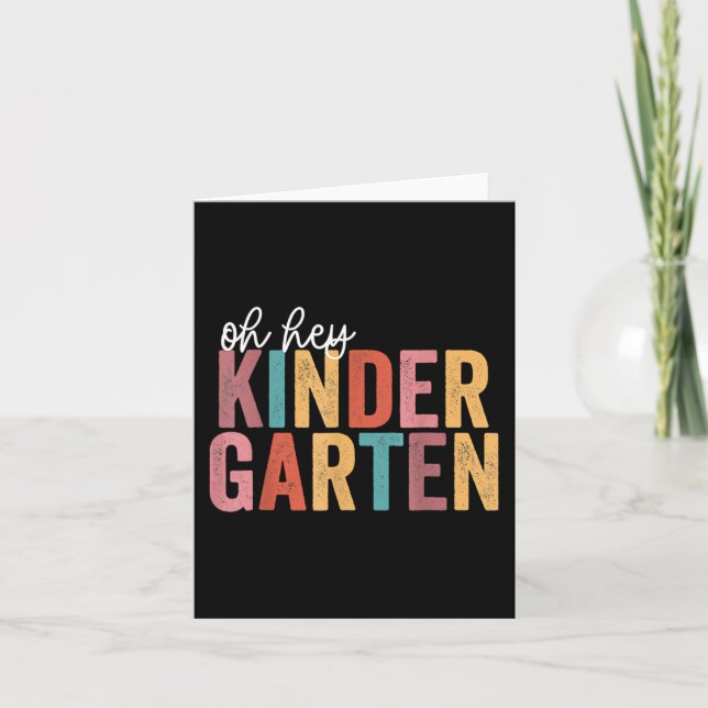 Carte Retour À L'École Kinder Étudiants Enseignant Oh He (Devant)