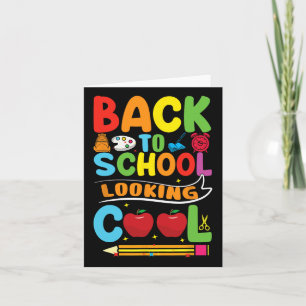 Carte Retour À L'École Premier Jour De L'École Enseignan