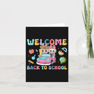 Carte Retour À L'École Premier Jour De L'École Monster E