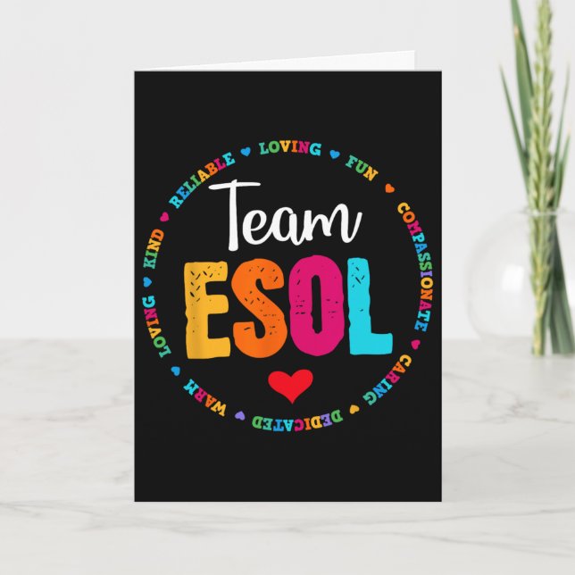 Carte Retour à l'école Professeurs Équipe Élèves - Équip (Devant)