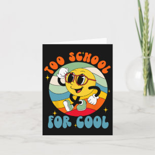Carte Retour À L'École Sourire Visage À L'École Pour Le