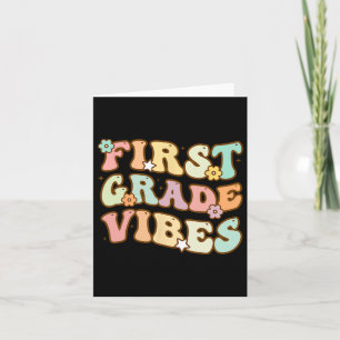 Carte Retour À L'École Vibes De Première Année Retro Pro