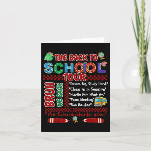 Carte Retour À L'École Visite Bruh Premier Jour De L'Éco