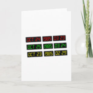 Carte Retour aux années 80 par Time Travel Machine