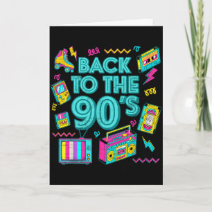 Carte Retour aux années 90 Rétro Vintage Throwback pour
