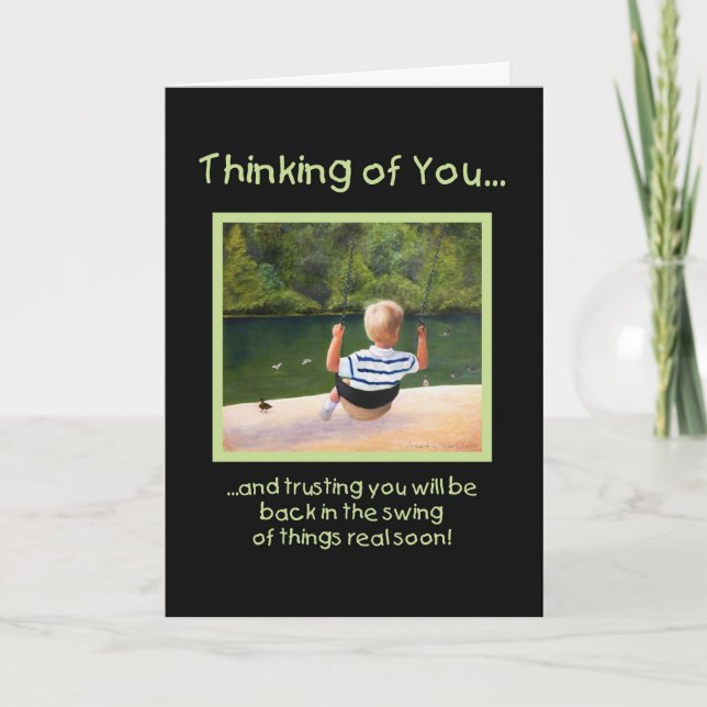 Carte Retour dans le Swing - allez bien (Devant)