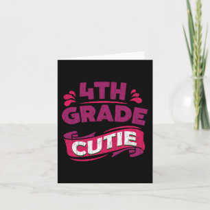 Carte Retourner à la tenue scolaire pour filles - 4e ann