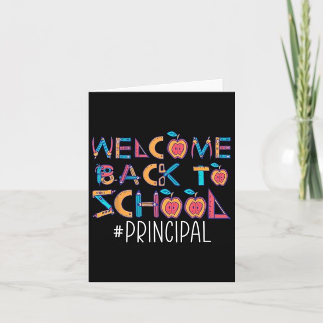 Carte Retourner À L'École Principal (Devant)