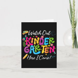 Carte Retourner À L'École Suivre Le Jardin D'Enfants Ici