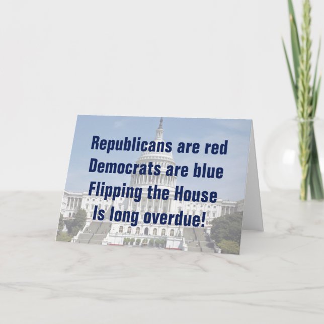 Carte Retourner la Chambre des représentants (Devant)