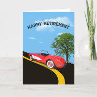 Retraite 1960 Corvette rouge et blanche