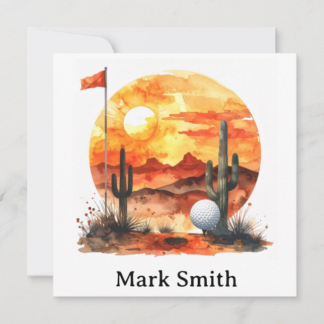 Carte Retraite de golf en Arizona  (Devant)