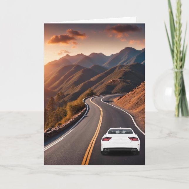 Carte Retraite de la route de montagne (Devant)