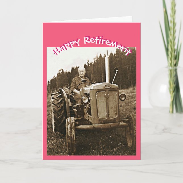Carte Retraite de la tracteur de Granny (Devant)
