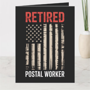 Carte Retraite de travailleur postal à la retraite