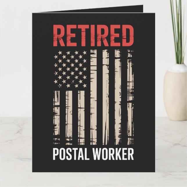 Carte Retraite de travailleur postal à la retraite (Devant)
