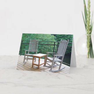 Carte Retraite des chaises à bascule