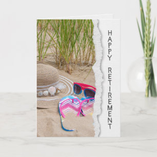 Carte Retraite des lunettes de soleil et des tongs