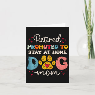 Carte Retraite drôle de maman de chien pour femme pour a