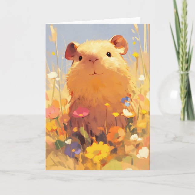 Carte Retraite Herbeuse du Capybara (Devant)