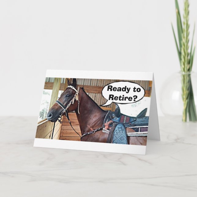 CARTE RETRAITE=JE N'AI PAS À LE FAIRE OU JE NE VEUX PAS (Devant)