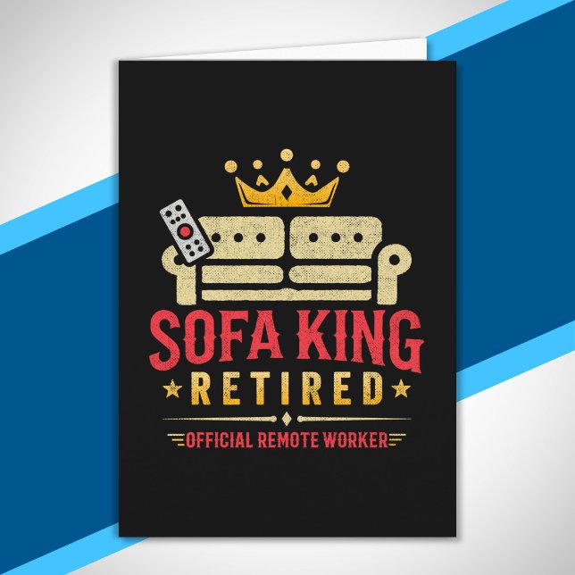 Carte Retraite - Retraité Sofa King - Retraite (Créateur téléchargé)