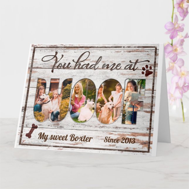 Carte Retriever Doré Vous M'avez Eu À Ouah Cadeau Pour C (Orchidée)