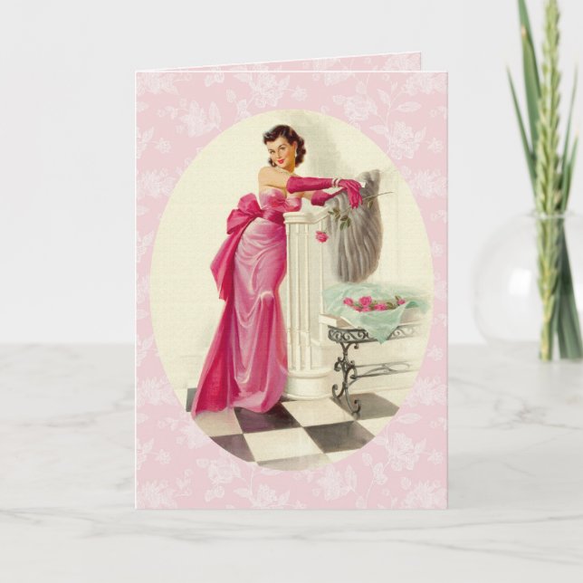 Carte Retro 1950s Love (Devant)