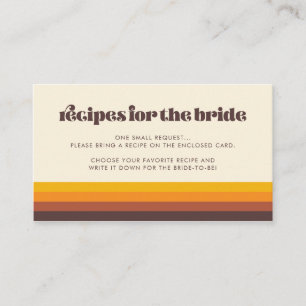 Carte Retro 60s Vintage Mid Century Recette