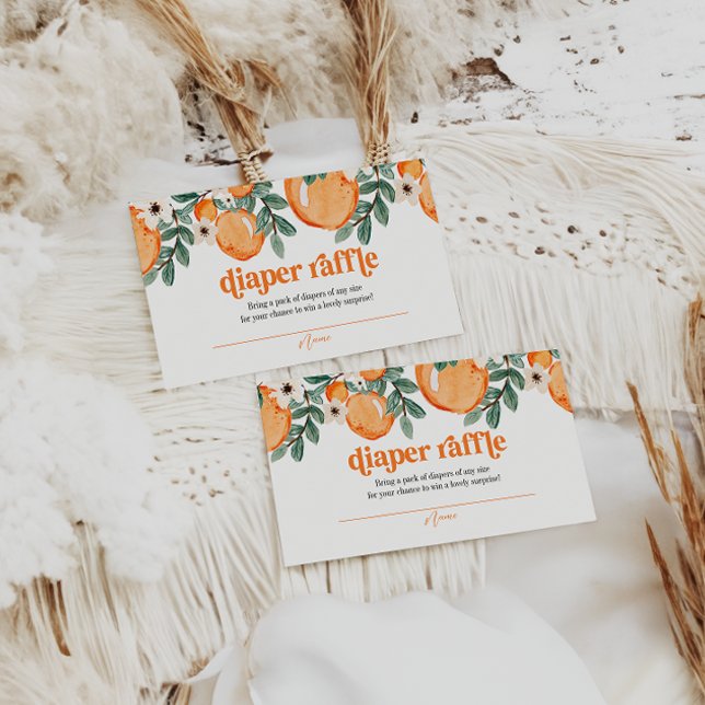 Carte Retro Baby shower Citrus (Créateur téléchargé)