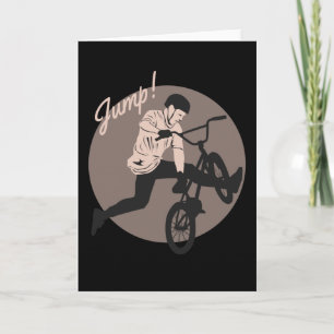 Carte Retro Biker Design - Jump