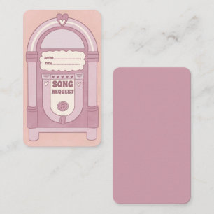 Carte Retro Blush Jukebox