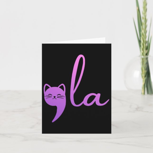 Carte Retro Cat Comma La Kamala Harris Pour Président 20 (Devant)