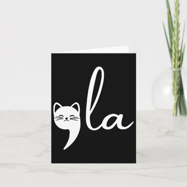 Carte Retro Cat Comma La Kamala Harris Pour Président 20 (Devant)