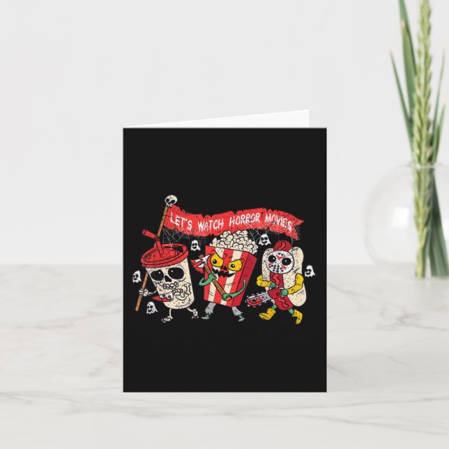 Carte Retro Concessions de films Regardons des films d'h (Devant)