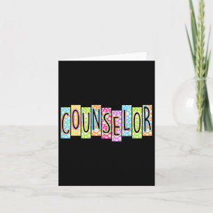 Carte Retro Conseiller Retour À L'École Graphique Coloré