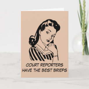 Carte Retro Court Reporters ont le Meilleur Devis de not