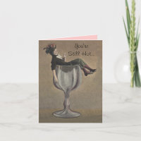 Rétro coutume drôle en verre de Madame vin de